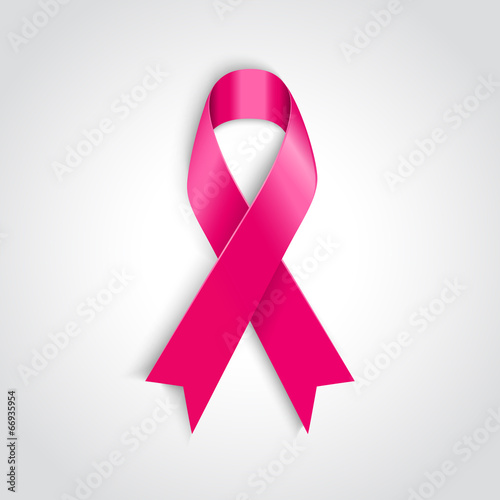 Breast cancer awareness pink ribbon