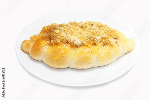Mayonnaise bread on the disk