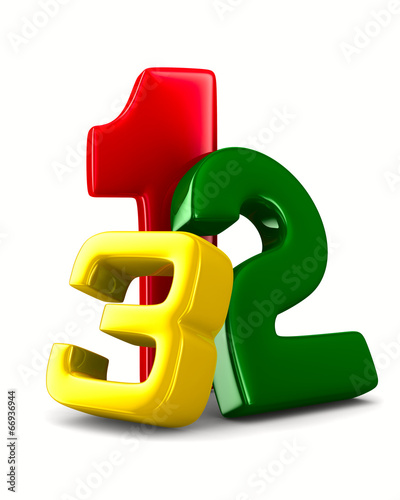 Figures on white background...