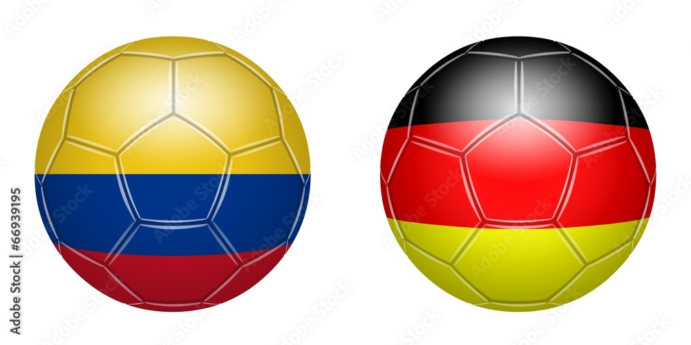 Fototapeta premium Fußball. Kolumbien – Deutschland