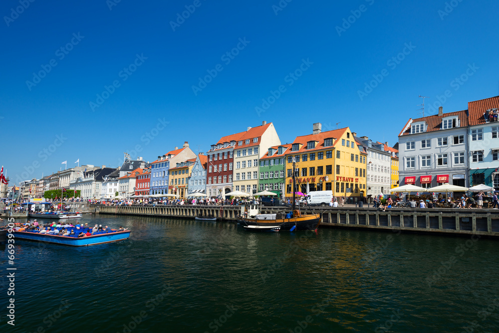 Nyhavn old waterfront and canal district