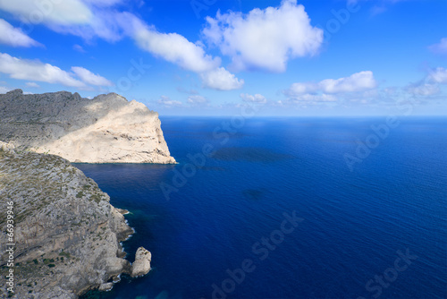 Coast near Cape Formentor in Mallorca horizontal