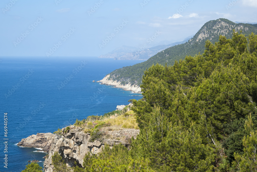 The coast of Mediterranean sea