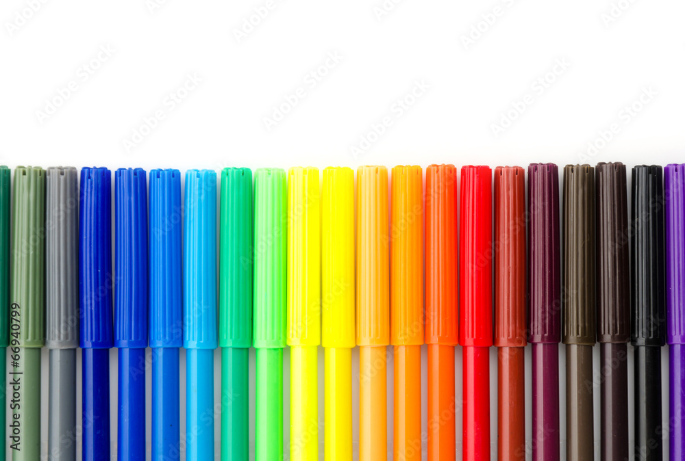 Color pen isolated on white background Color pen isolated on white background