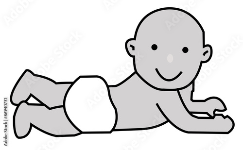 lying baby