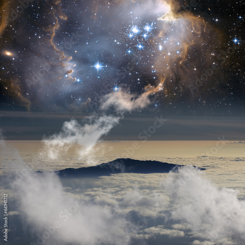 Plakat Połączenie między niebem a ziemią