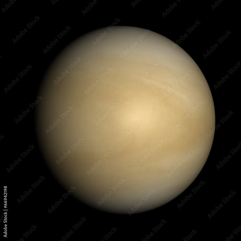 Venus isolated on black. Cloud layer, not solid surface beneath. Venus isolated on black. Cloud layer, not solid surface beneath.