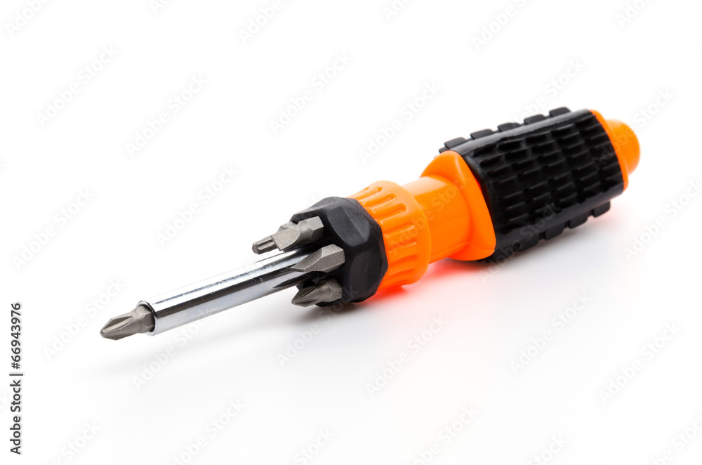 Screw driver isolated white background