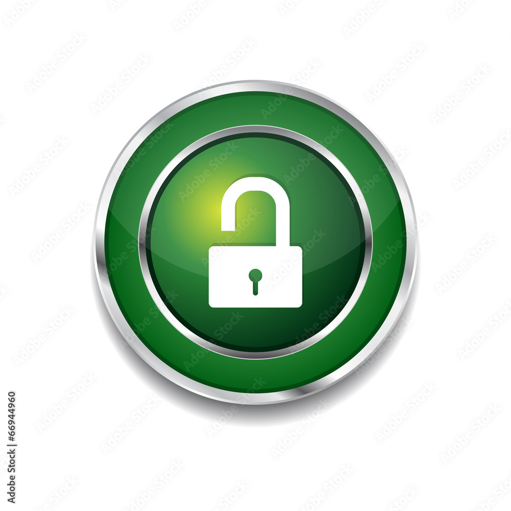 Protected Circular Green Vector Web Button Icon Protected Circular Green Vector Web Button Icon