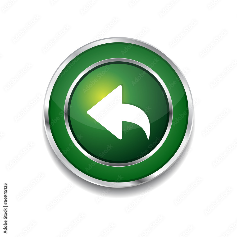 Reset Replay Circular Vector Green Web Icon Button Reset Replay Circular Vector Green Web Icon Button