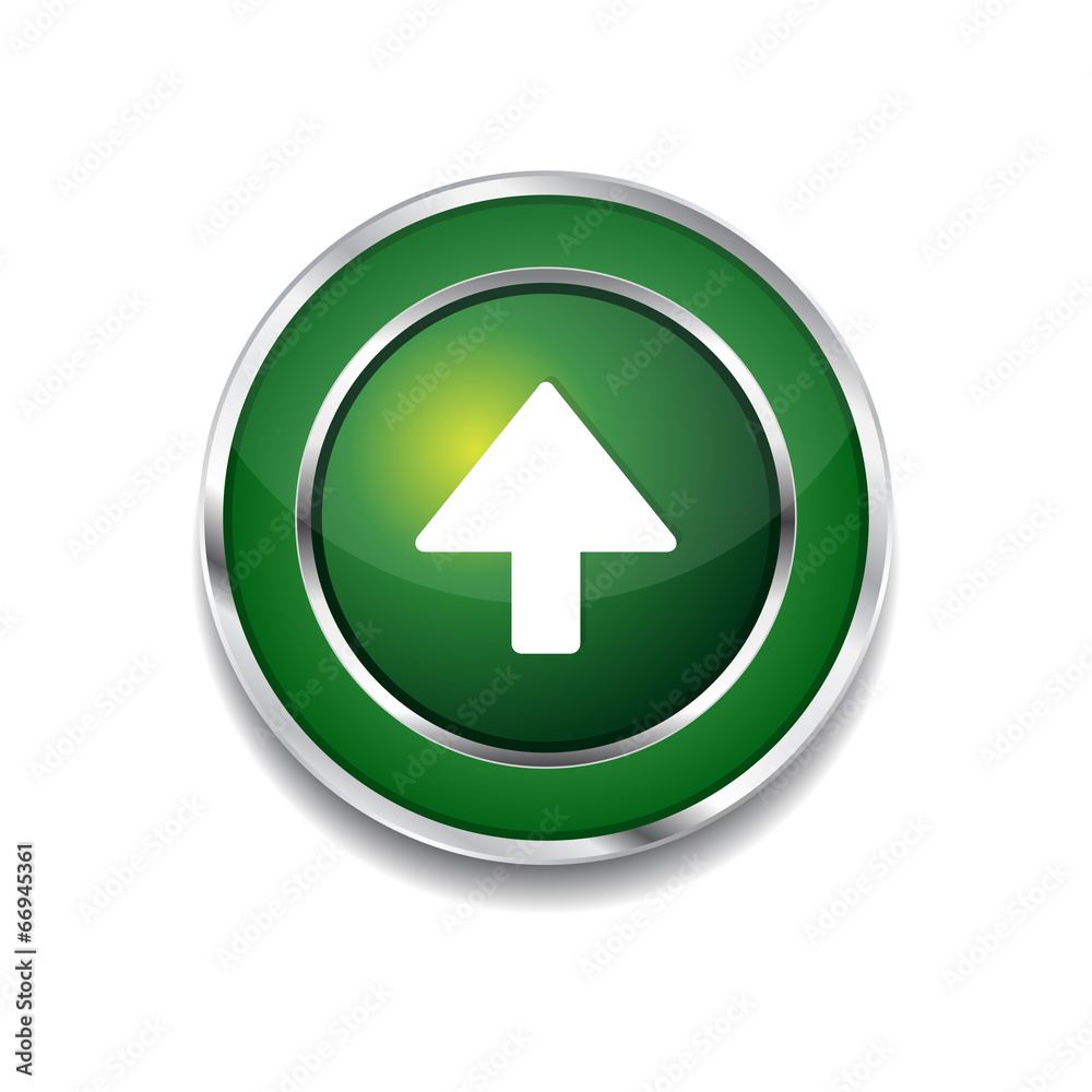 Up Key Circular Vector Green Web Icon Button Up Key Circular Vector Green Web Icon Button