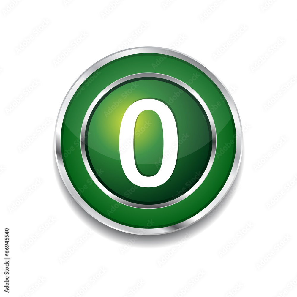 0 Number Circular Vector Green Web Icon Button 0 Number Circular Vector Green Web Icon Button