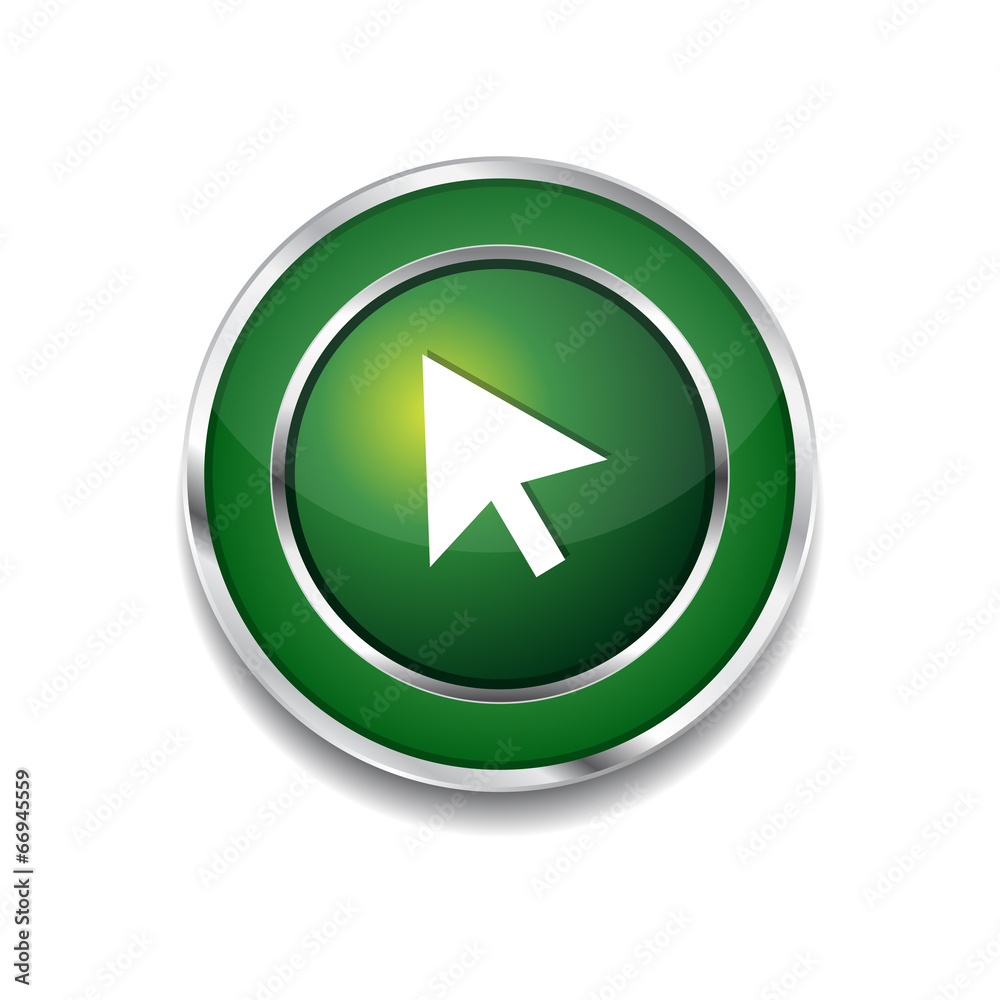 Click Circular Vector Green Web Icon Button Click Circular Vector Green Web Icon Button