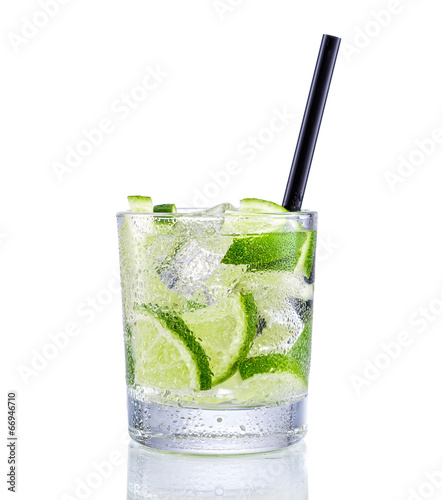 Mojito Cocktail on isolated white