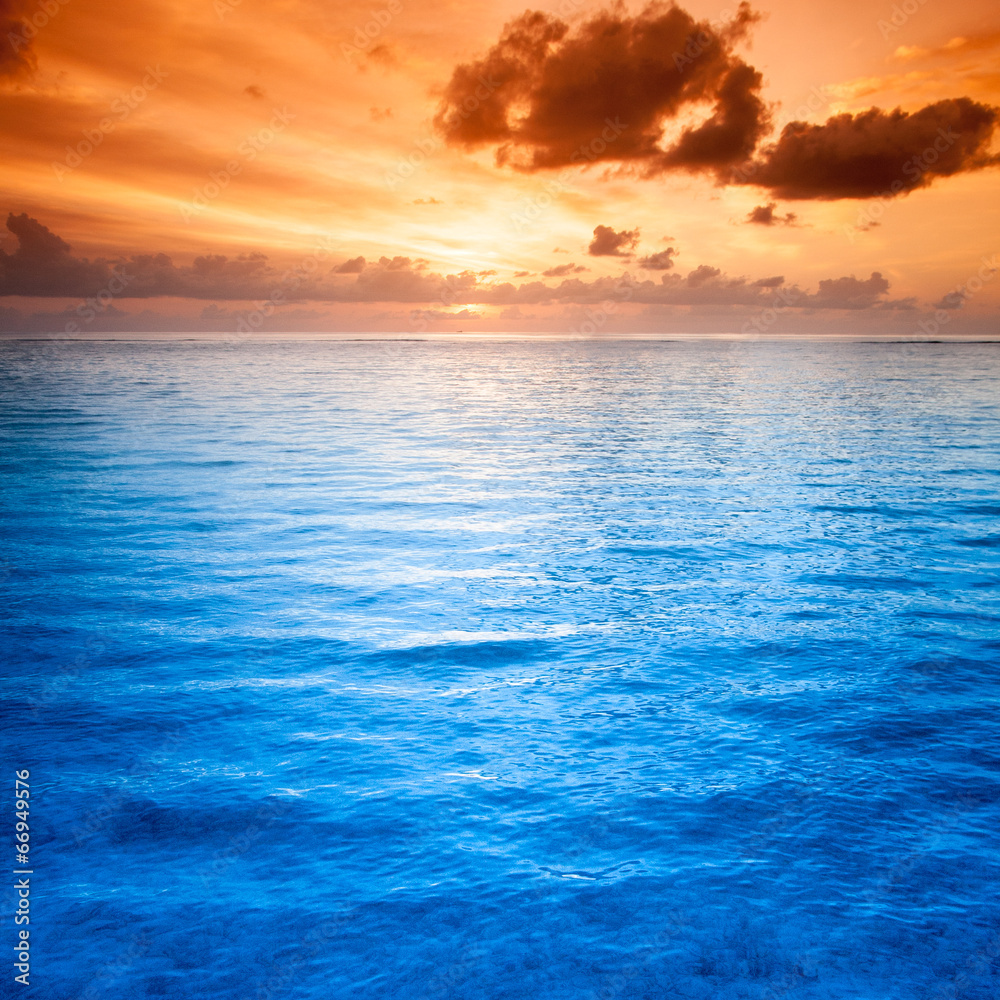 Obraz premium Tropical resort beach. Summer background