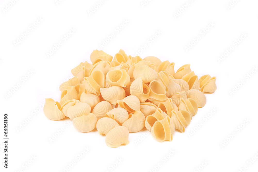 Close up of Italian pasta shells. Close up of Italian pasta shells.