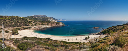 Exotic beach in Euboea, Greece photo