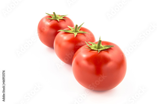 Arrenged Three Tomatoes - Clipping Path Inside