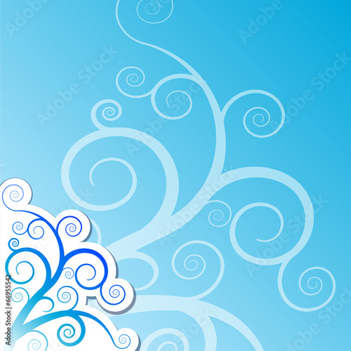 Vector blue background