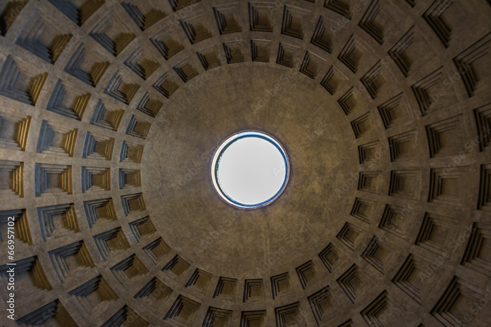 The Dome of the Pantheon in Rome
