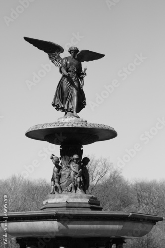 Bethesda fountain in Central Park, New York photo