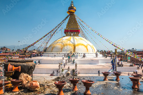 Budhanath Temple in Kathmandu Nepal photo