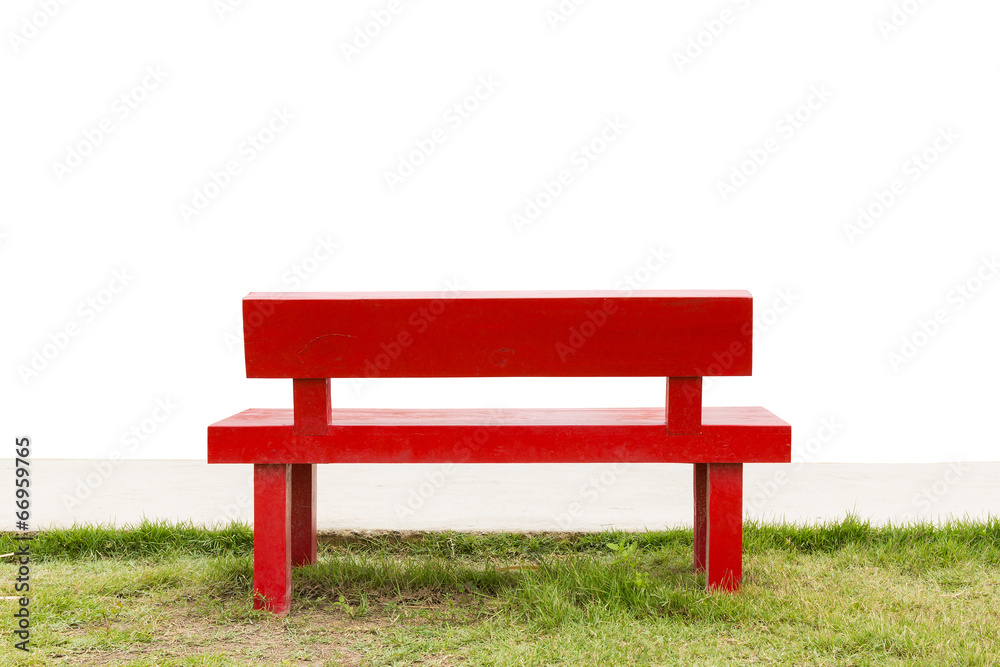 Empty red chair and twilight sea view background Empty red chair and twilight sea view background