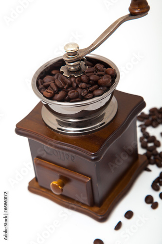 Isolated coffee bean grinder