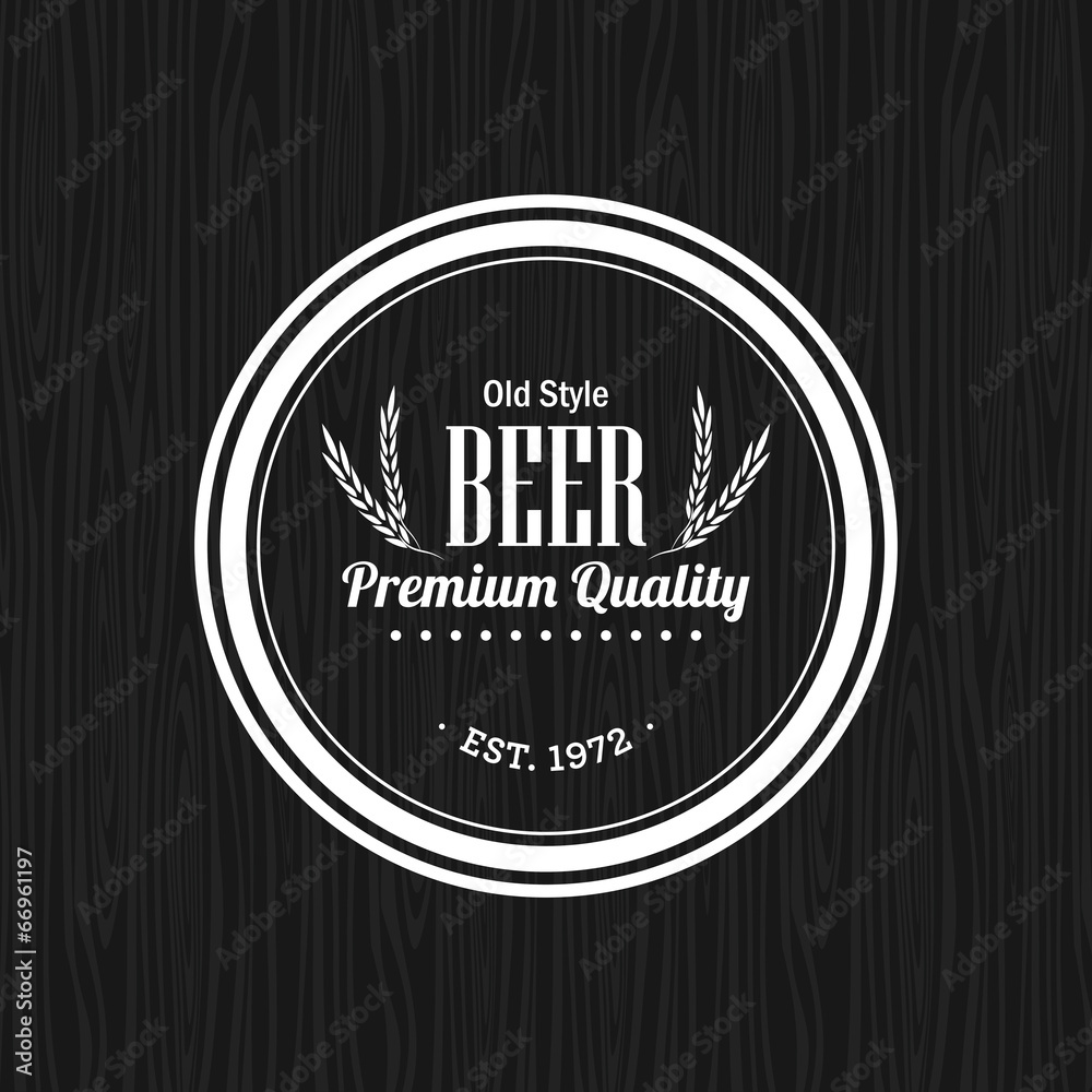 Fototapeta premium beer label