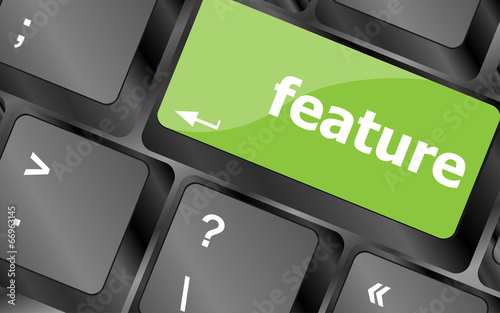 feature word on keyboard key, notebook computer button