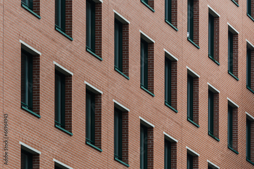 Brick wall and window pattern