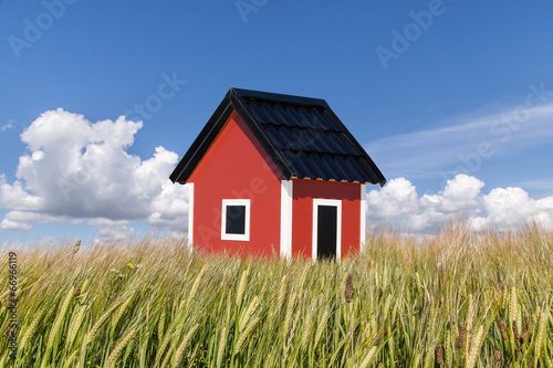 Wallpaper Mural house in field Torontodigital.ca