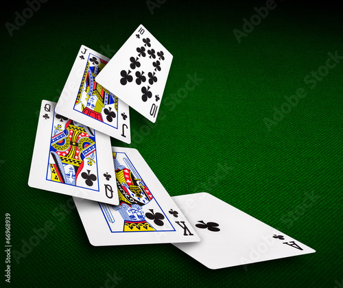 Playing cards poker casino