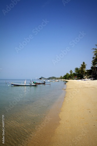 Strand mit Fischerbooten