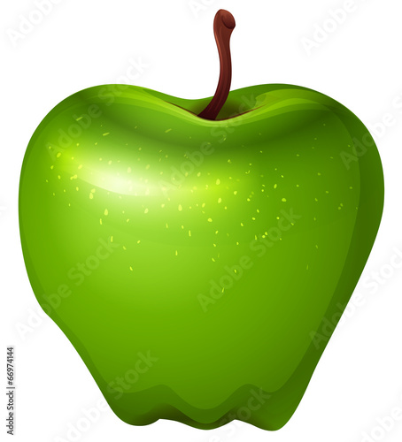 A crunchy green apple