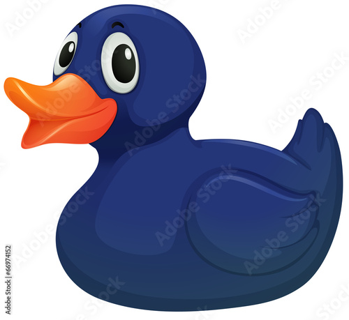 A blue rubber duck