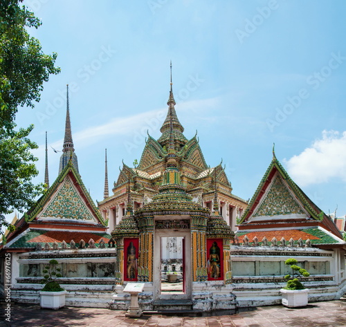 Wat Pho, the Temple of the Reclining Buddha in Bangkok, Thailand