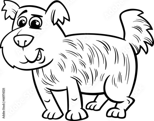 shaggy dog cartoon coloring page