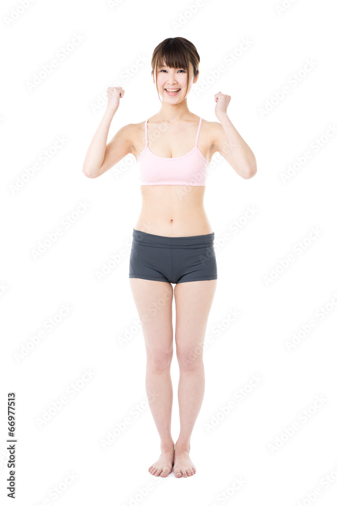 スポーツウェアの女性