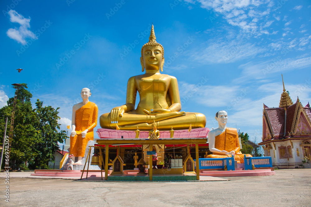 landmark of thai buddha statue in thai temple landmark of thai buddha statue in thai temple