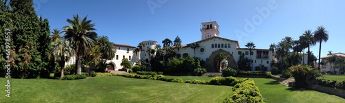 Obraz na plátně Historic Santa Barbara Court House