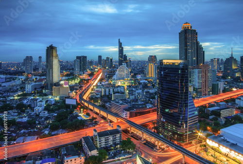 Photography Bangkok city night view