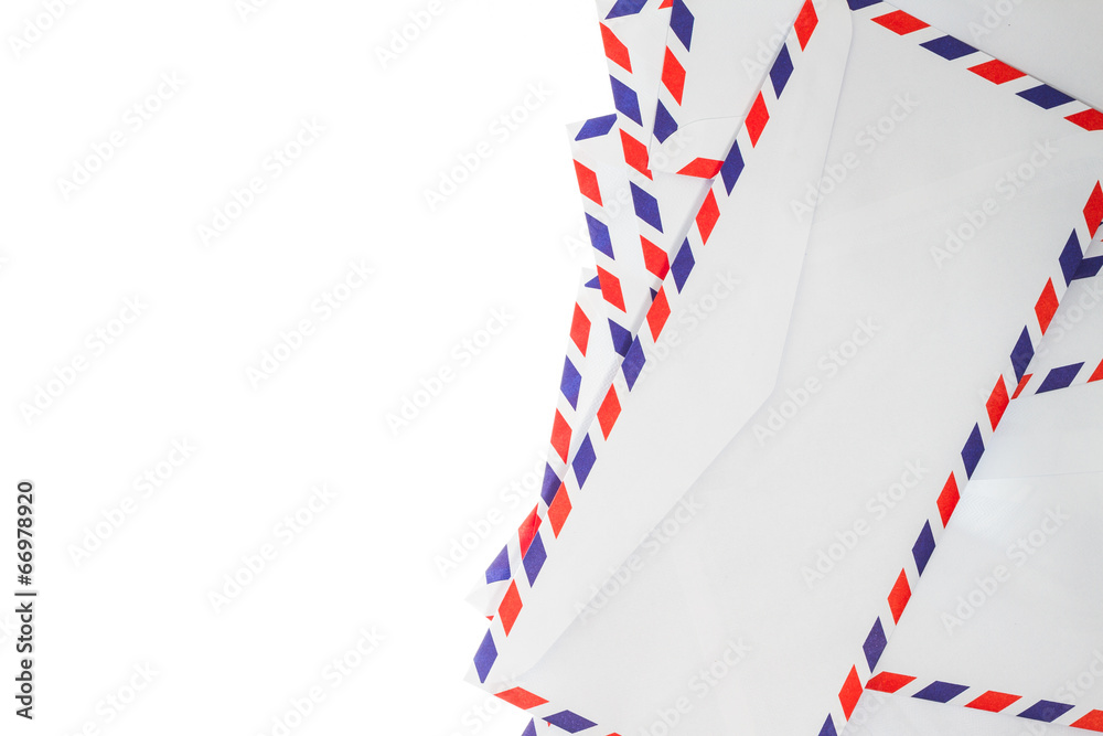 Obraz premium Isolated airmail envelope