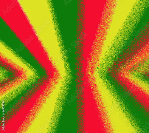 Fotografía Red, yellow, green rasta flag