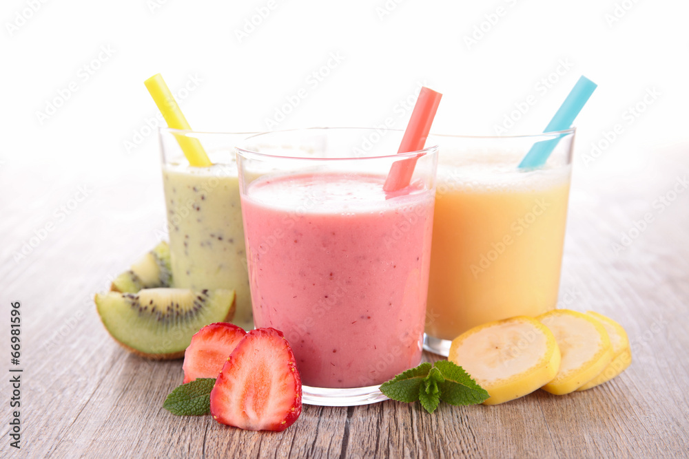 assortment of milkshake-smoothie assortment of milkshake-smoothie
