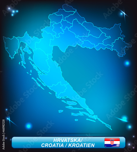Karte von Kroatien