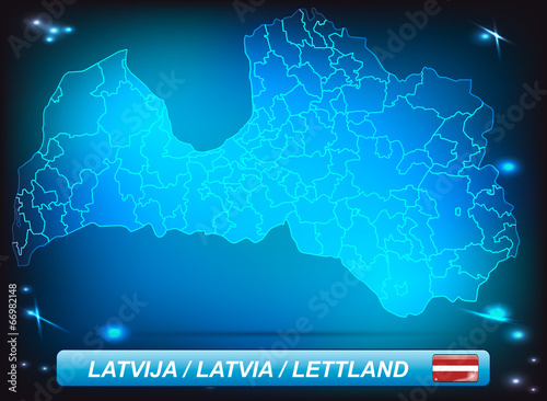 Karte von Lettland photo