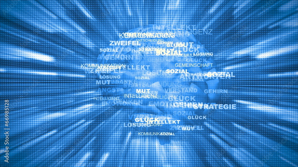 Digitales Gehirn Hintergrund 2
