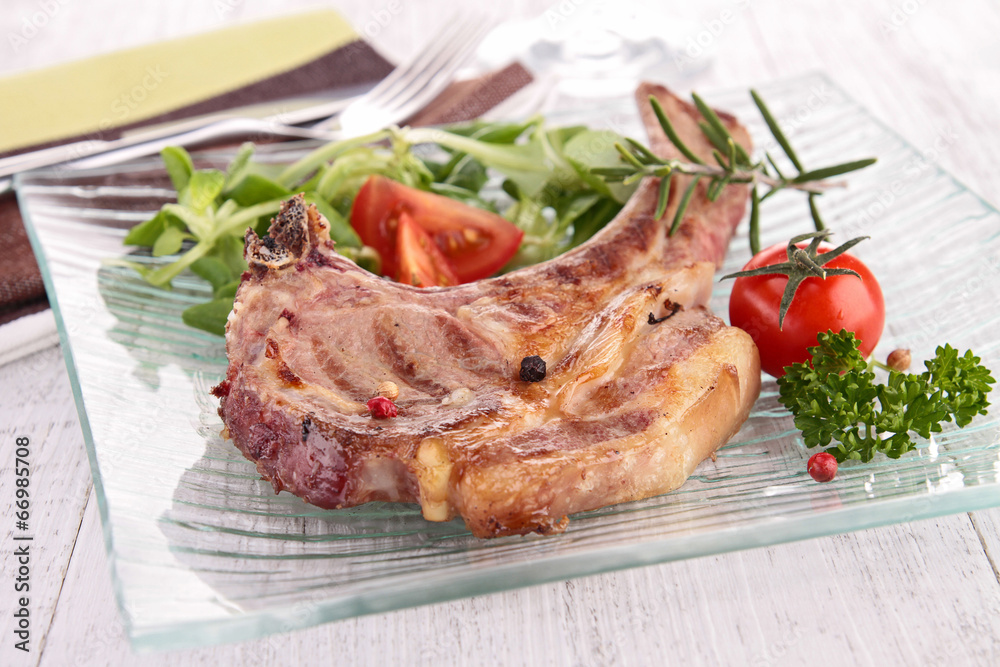 grilled lamb chop