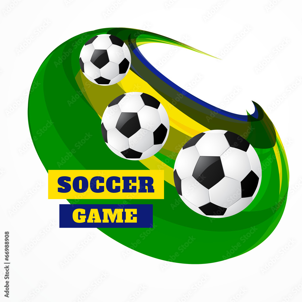 Obraz premium football illustration